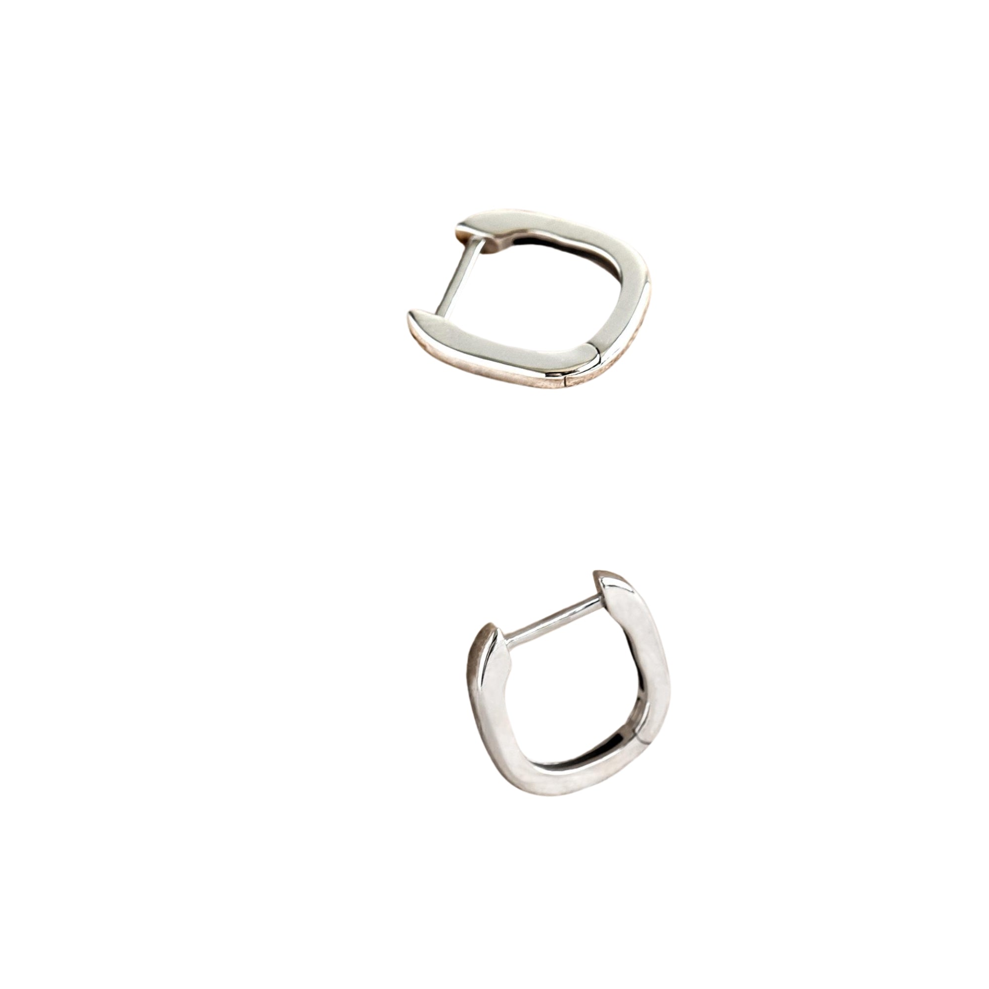 Square Huggie Earrings - Amelia