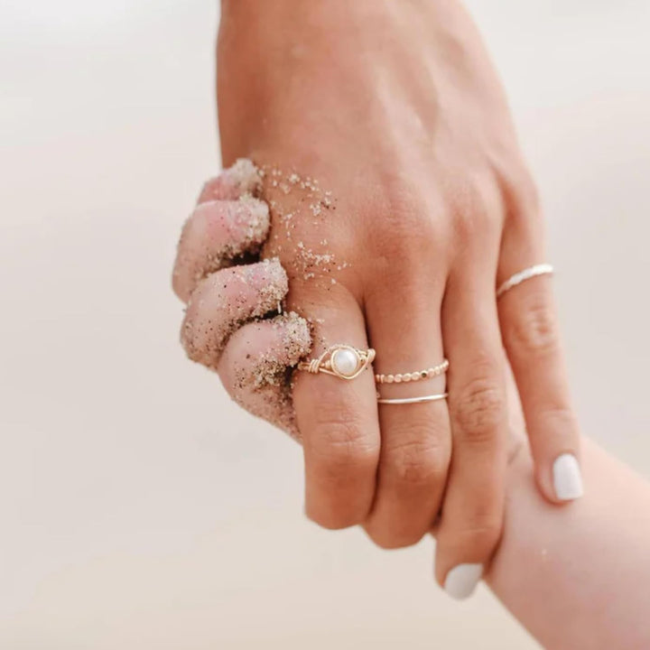 Dainty14k Gold Filled Rings For Women & Girls Thin Stacking Ring | Non-Tarnish Simple & Minimalist Gold Ring | Gold Band | Trendy Gifts for Mom, Sister, Friend (7)