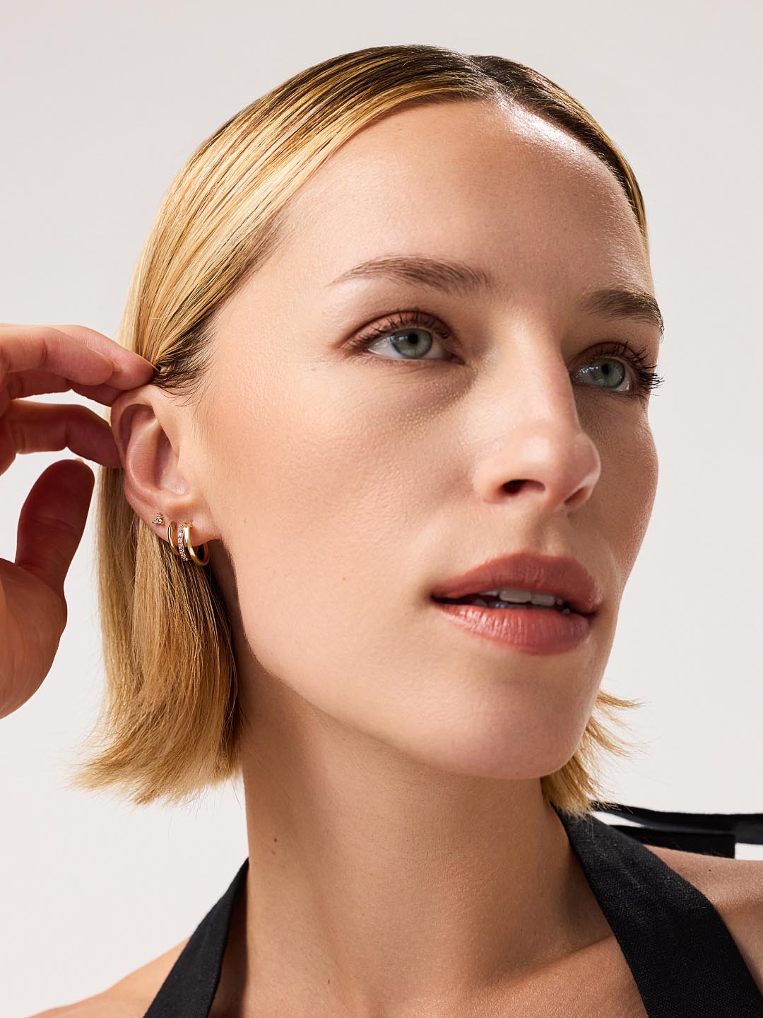 Celeste - Huggie Earrings