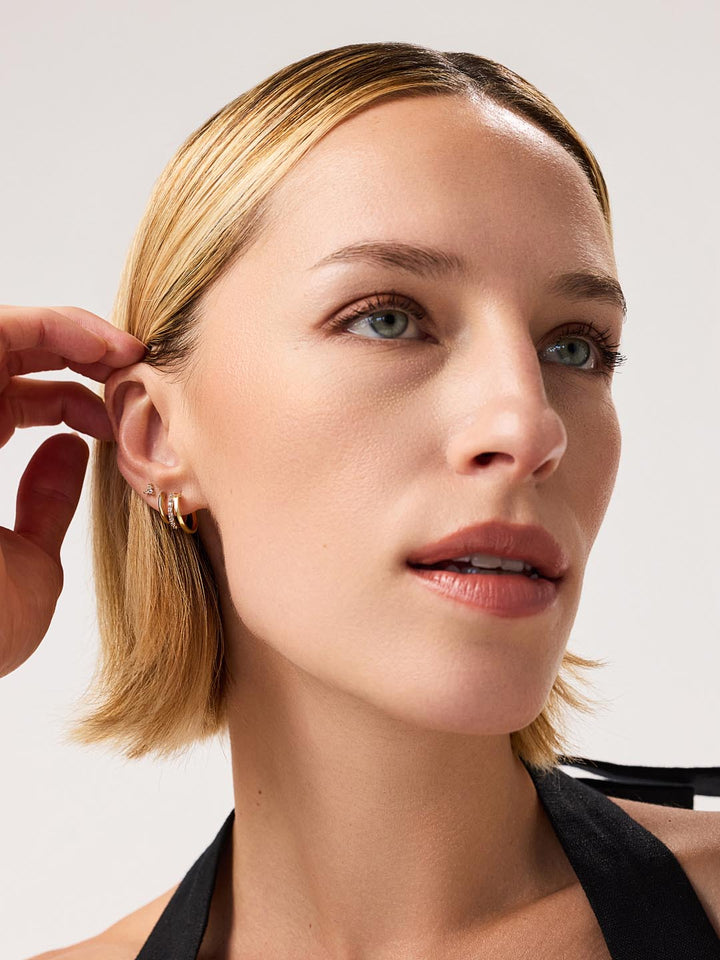 Celeste - Huggie Earrings