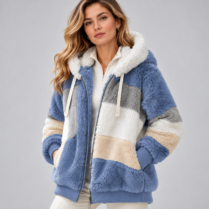 Sofia | Elegant Multicolor Warm Puffer jacket