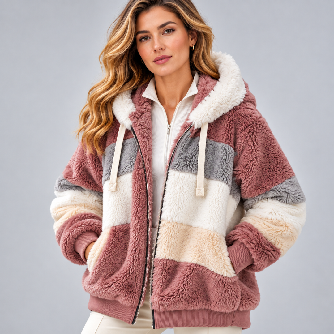 Sofia | Elegant Multicolor Warm Puffer jacket