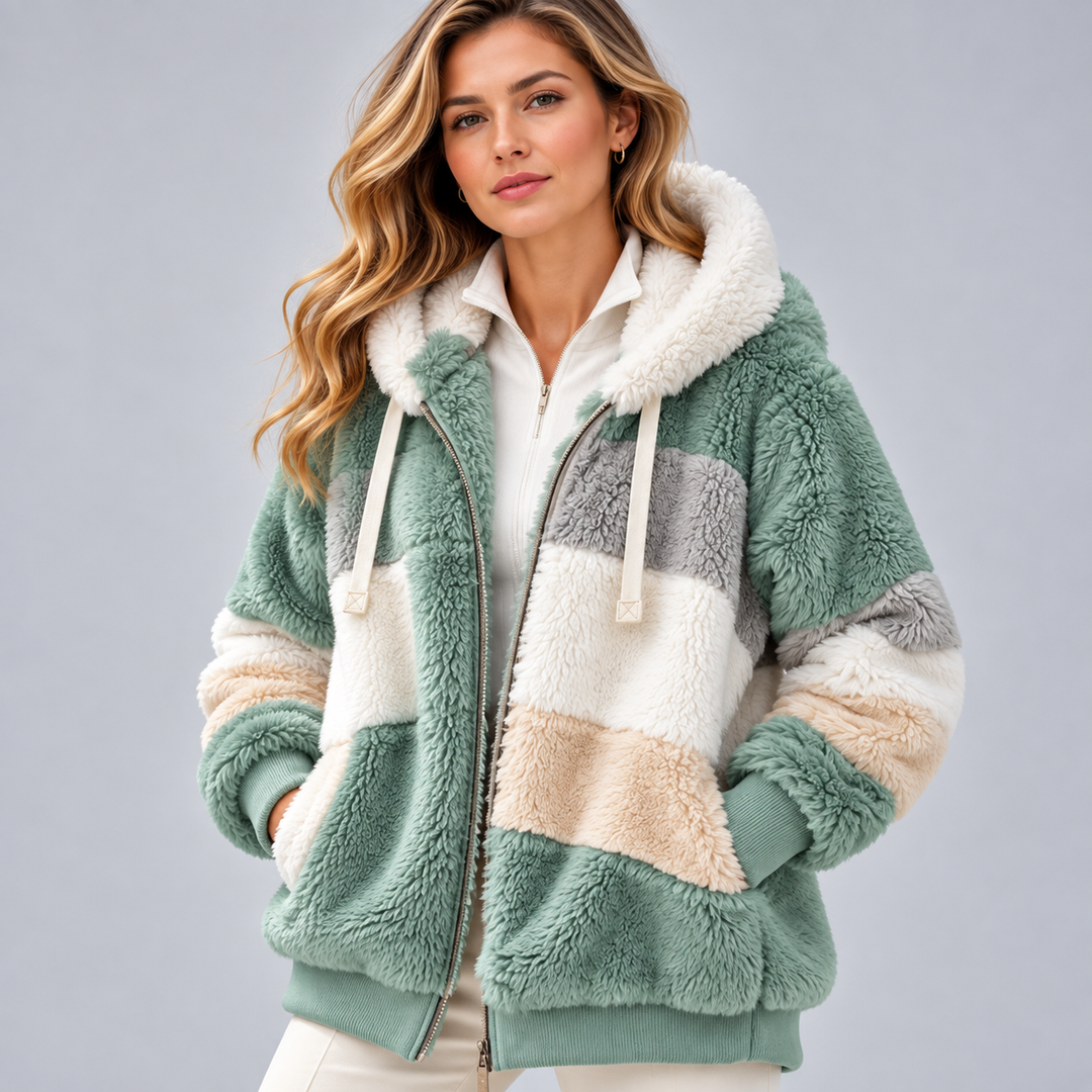 Sofia | Elegant Multicolor Warm Puffer jacket