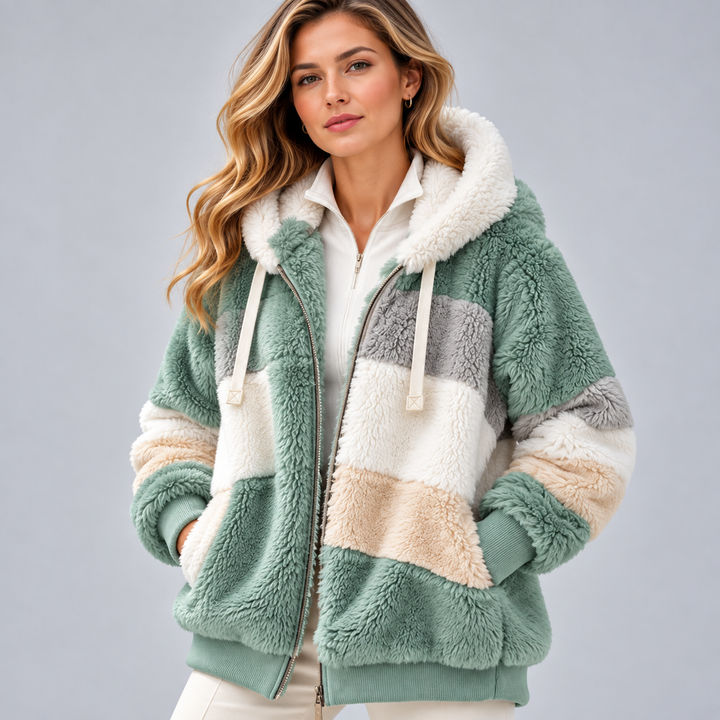 Sofia | Elegant Multicolor Warm Puffer jacket
