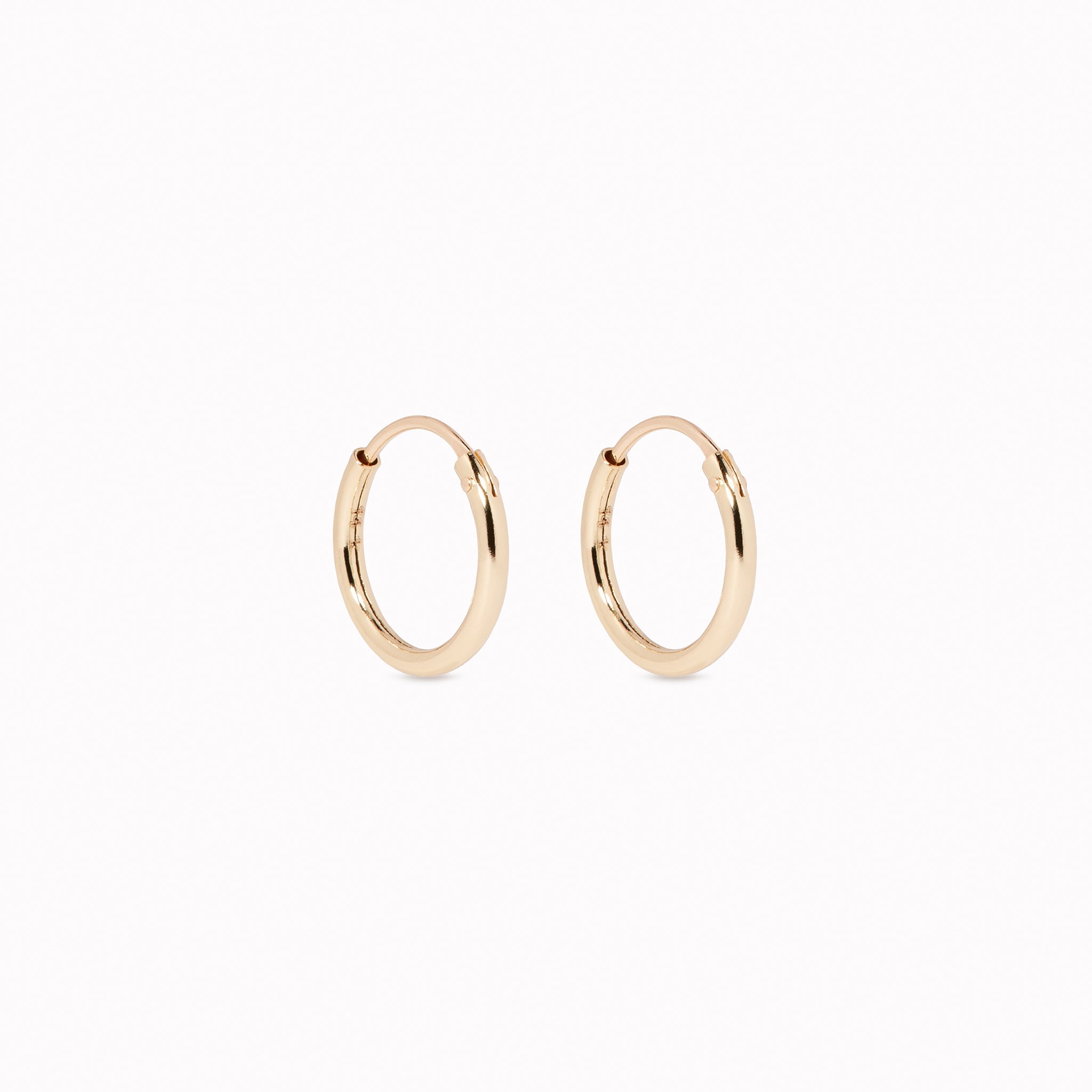 14k Gold Hoops 10mm - Sonia