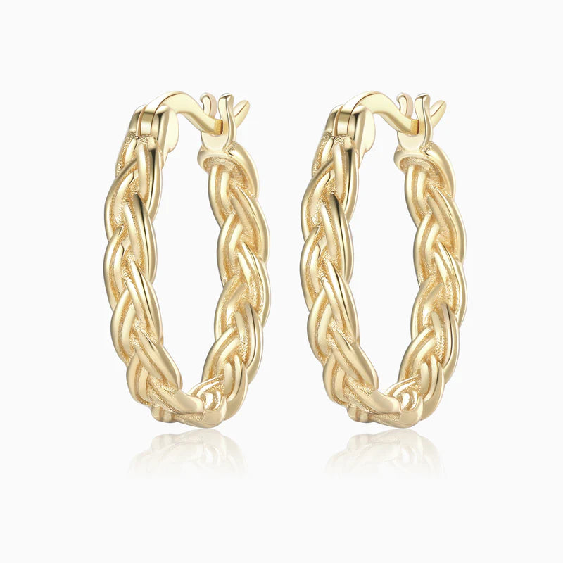 Braid Hoop Earrings