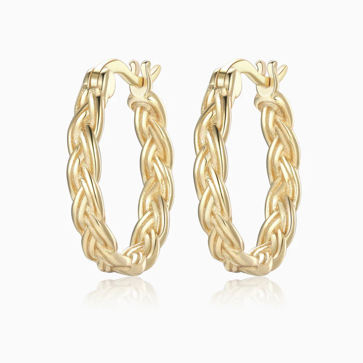Braid Hoop Earrings