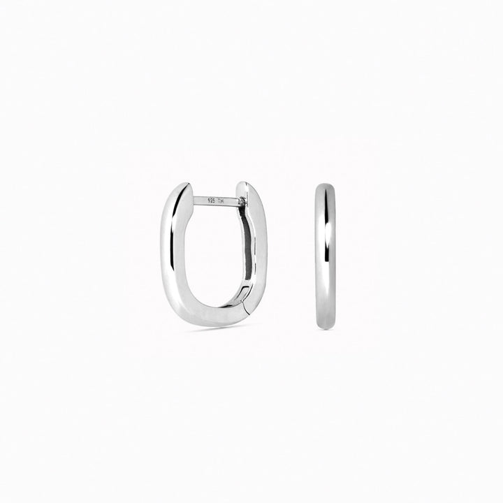 Square Huggie Earrings - Amelia