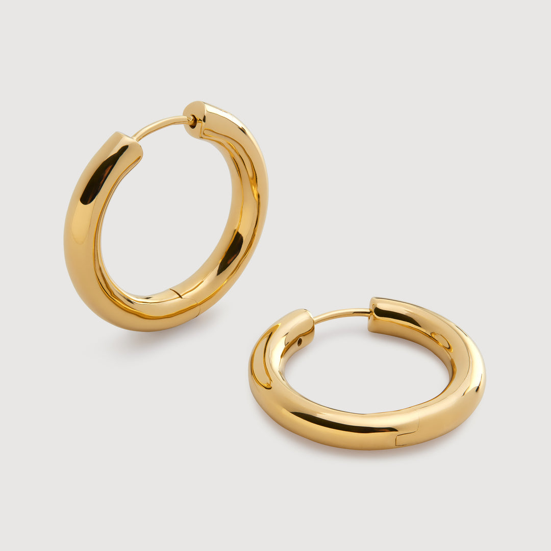 Click Medium Hoop Earrings