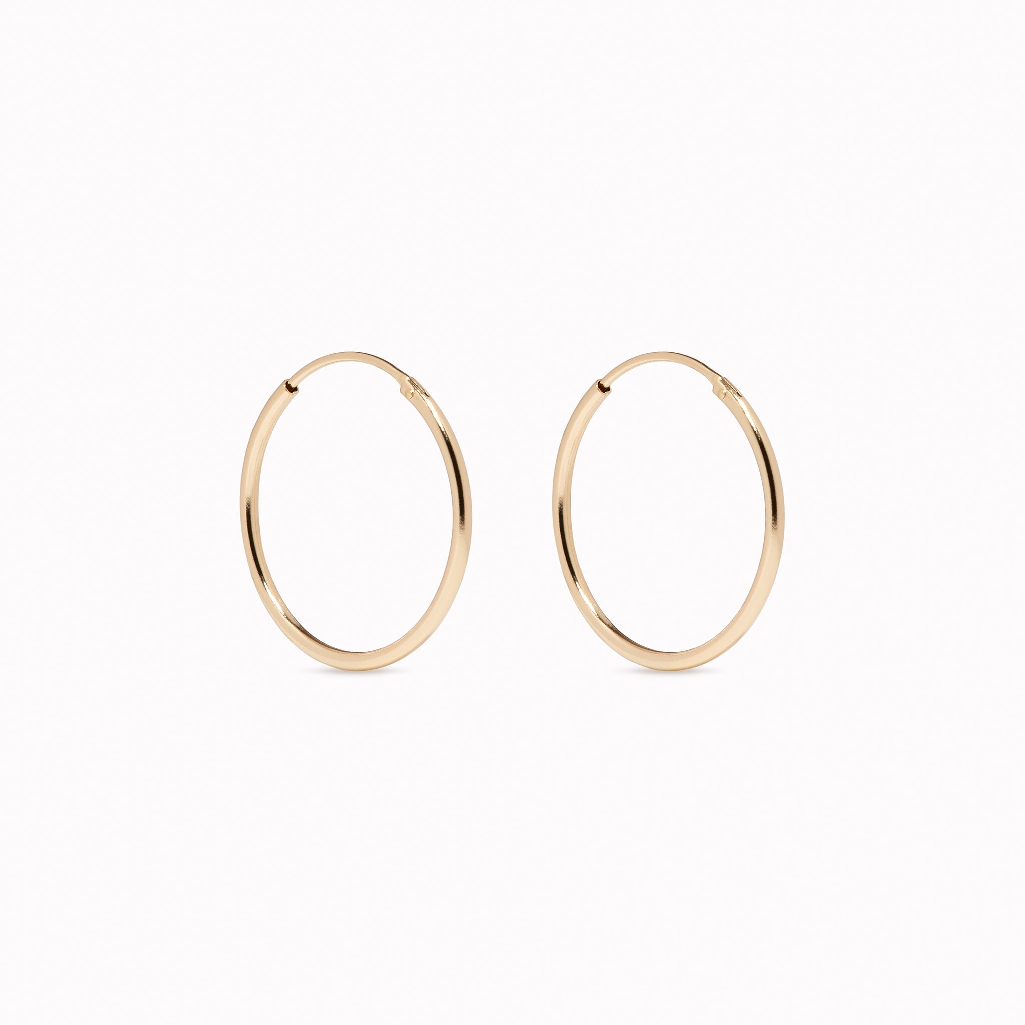14k Gold Hoops 10mm - Sonia