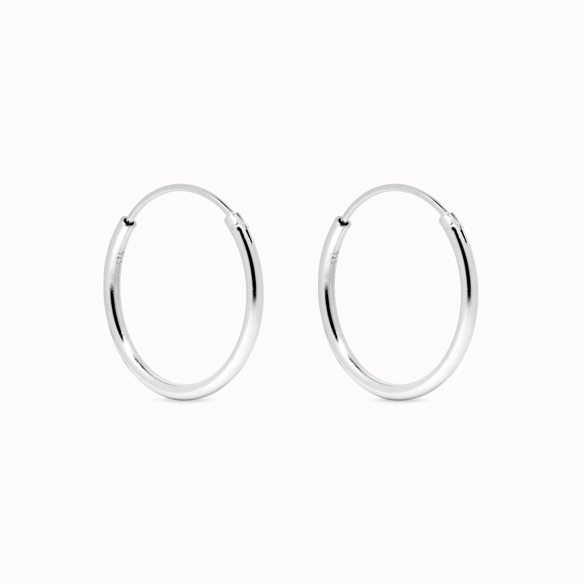 Gold Hoop Earrings 20mm - Rebecca