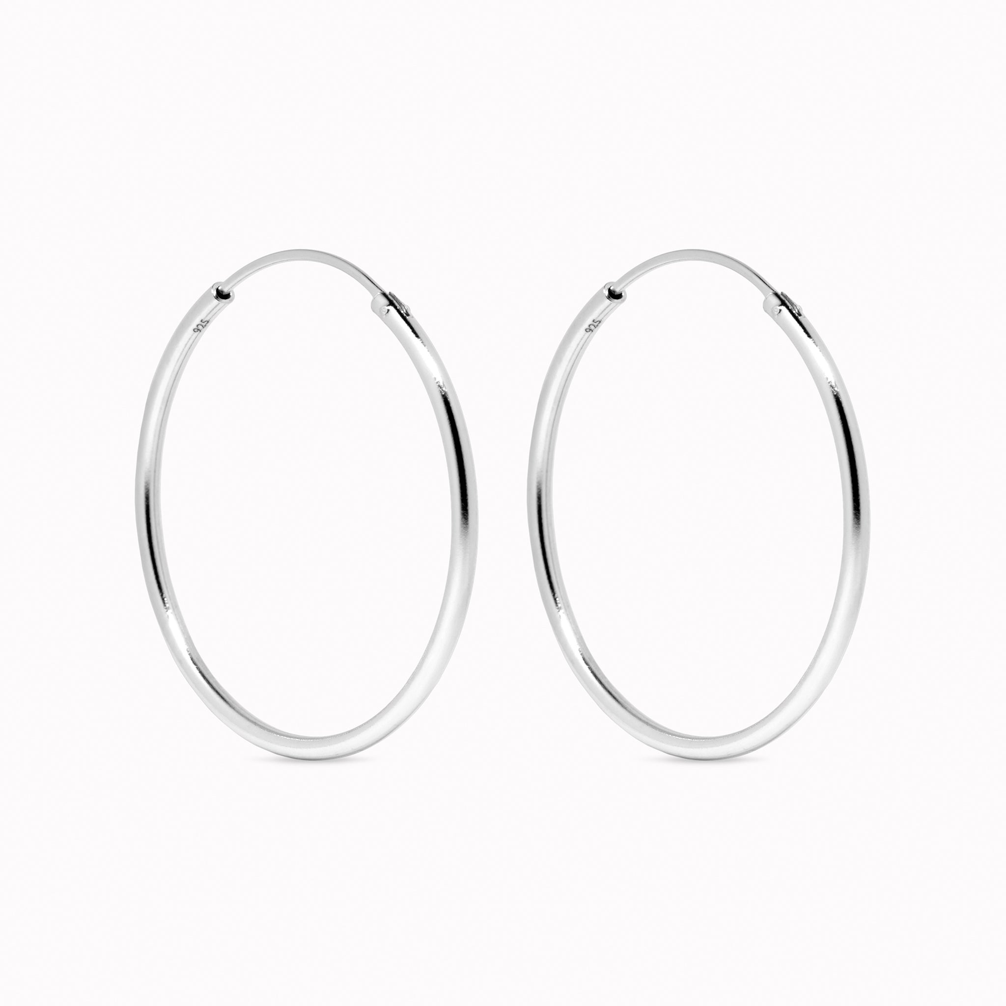 Gold Hoop Earrings 20mm - Rebecca