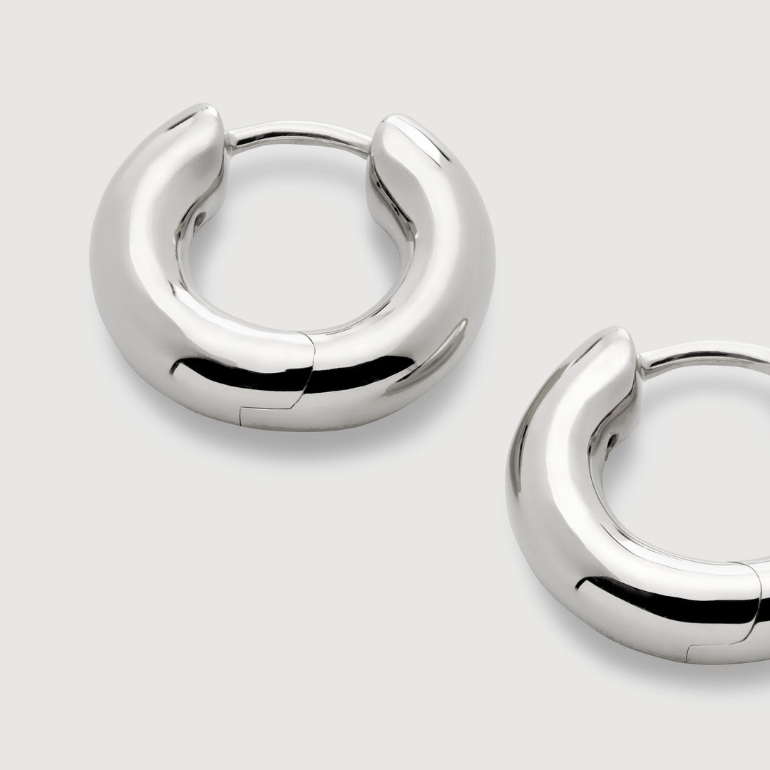 Click Medium Hoop Earrings