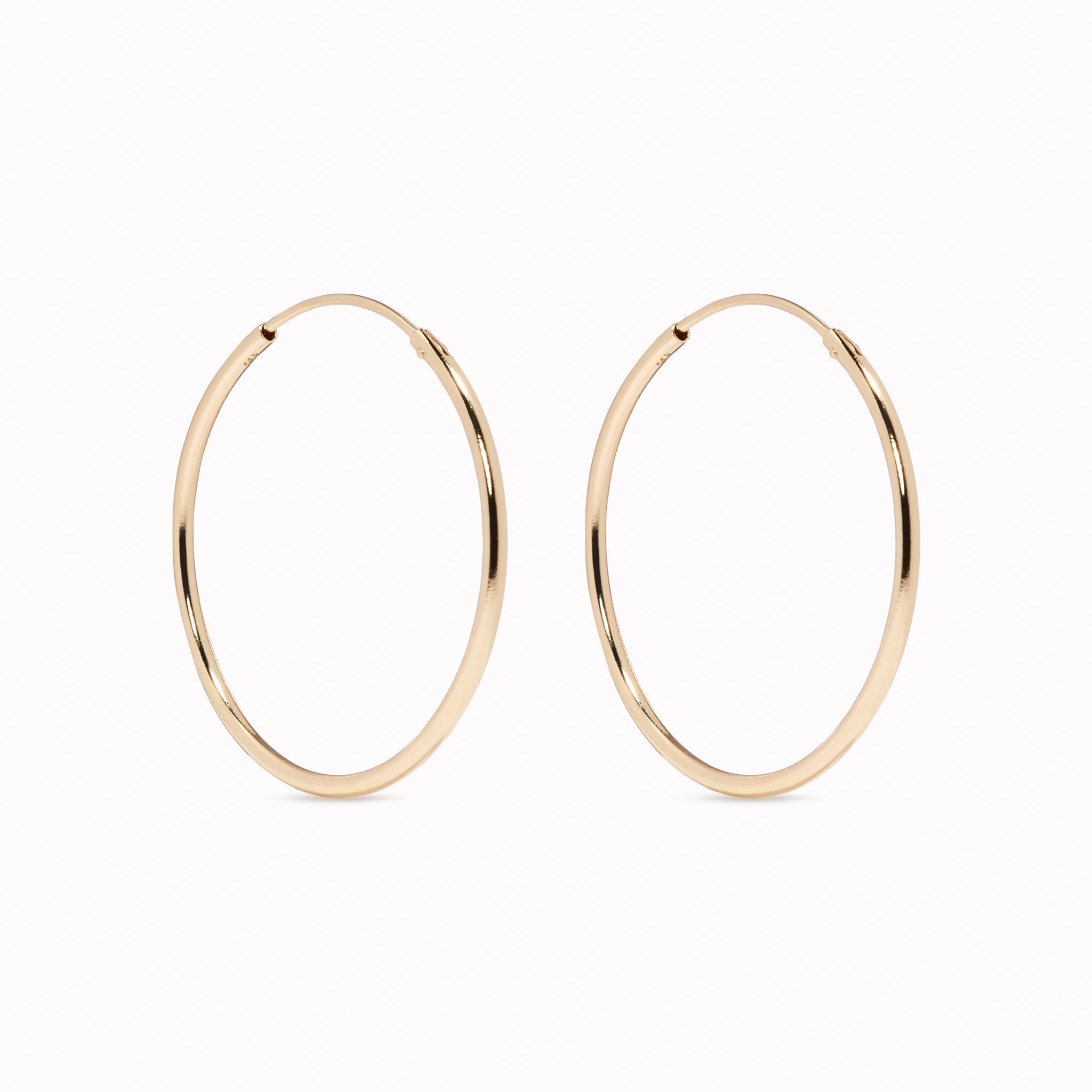 14k Gold Hoops 10mm - Sonia