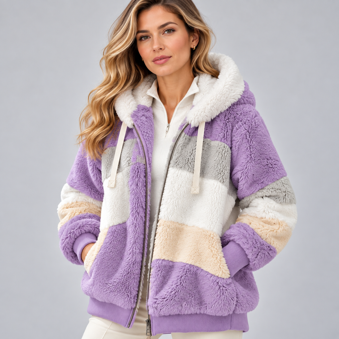 Sofia | Elegant Multicolor Warm Puffer jacket
