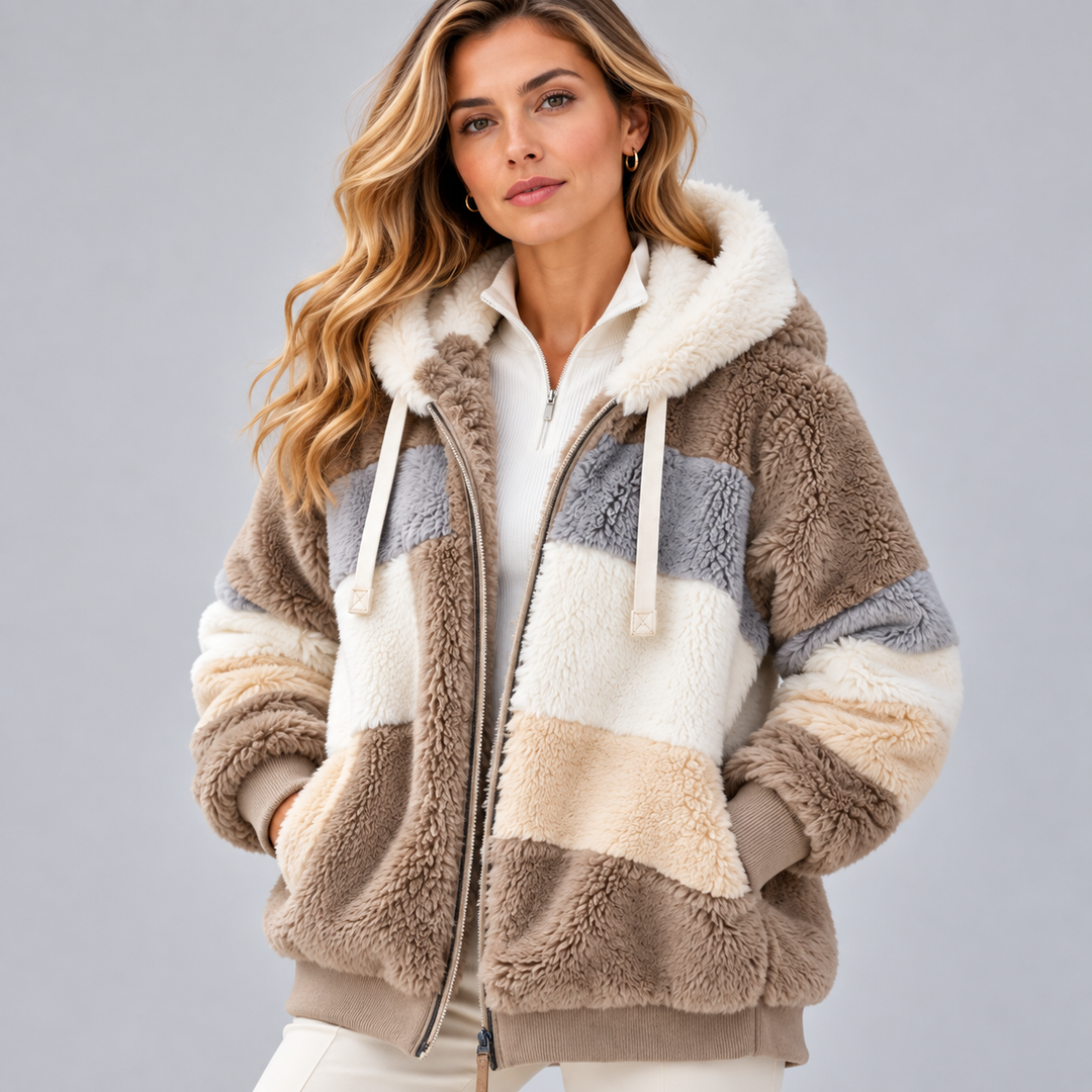 Sofia | Elegant Multicolor Warm Puffer jacket