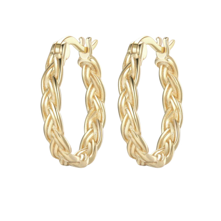 Braid Hoop Earrings