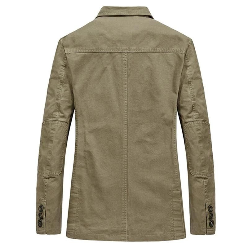 Bagsiden af blazer herre med albuelapper