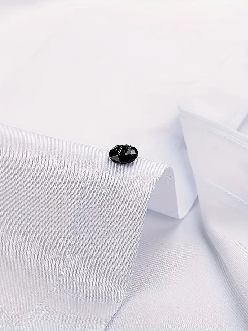 Slim fit skjorte herre med button down krave