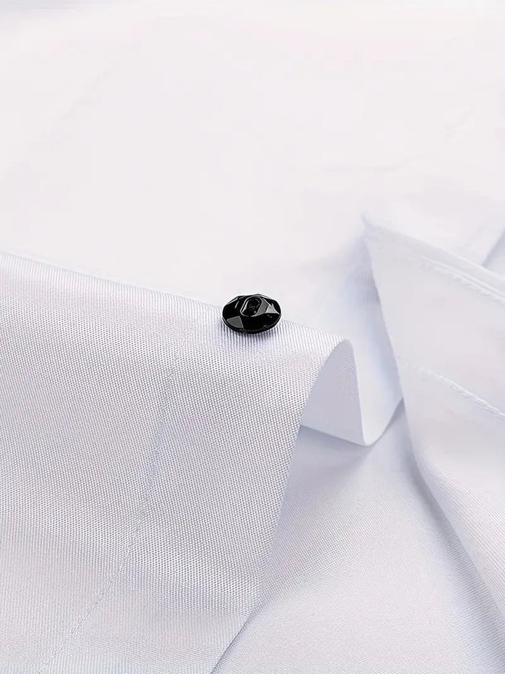 Slim fit skjorte herre med button down krave