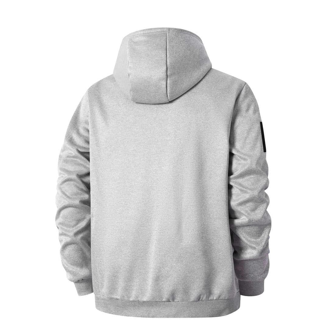 Vinterjakke til herre i fleece med sherpafor og hætte