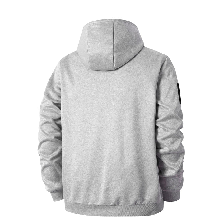 Vinterjakke til herre i fleece med sherpafor og hætte