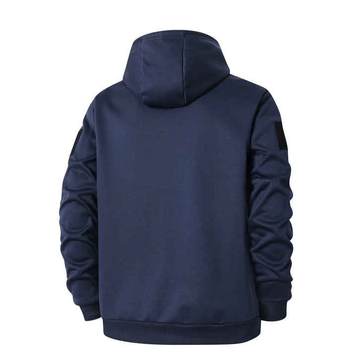 Vinterjakke til herre i fleece med sherpafor og hætte
